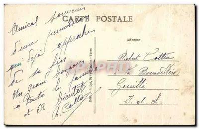 Genillé (I.-et-L.) — Castelo da Bourdillère — Cliché A. Maupuit — Verso