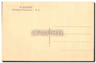Habitações Troglodytas — Em Touraine — R. D. — Verso