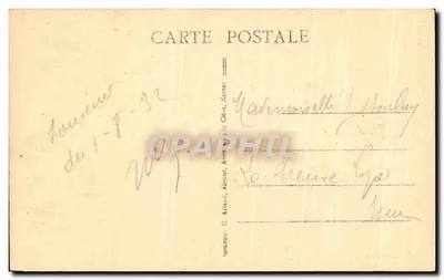 La Pierre Henri II — Monument à la Pierre Henri II à AFRANCHES — Éditeur G. Artaud, Nantes — Verso