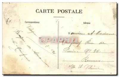 Valognes — O Hotel de Ville — Livraria Henri Brockard — Verso