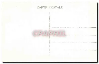 Binnenkant van de kerk Notre-Dame-du-Port — Clermont-Ferrand — G. D'O. - 354 — Achterkant