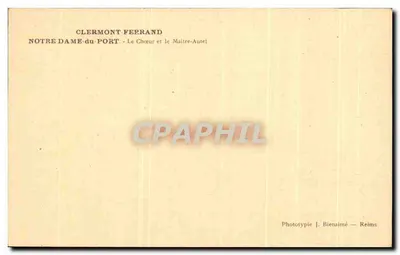 Notre-Dame-du-Port — Clermont-Ferrand — Chór i Ołtarz Glowny — Rewers