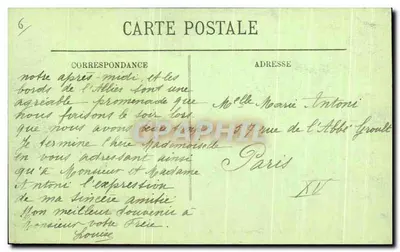 Vichy — Vue prise de la Terrasse du Casino — LL. n°35 — Verso