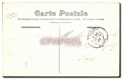 Bourges — Catedral — Vista lateral sul — Editora: Bourgillot & Cie — Verso