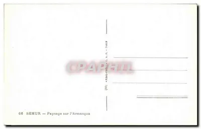 Semur — Widok nad rzeką Armançon — G.A.P. Paris — Rewers