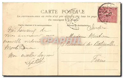 Caen — Fachada da Igreja de São Gilles — Coleção AD — Verso
