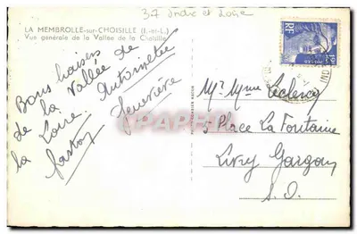 La Membrolle-sur-Choisille — Algemene uitzicht van de Vallei van de Choisille — Foto-COMBIER MACON — Achterkant