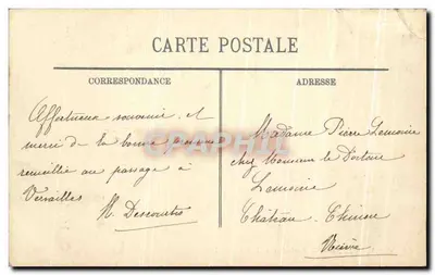 Caen — La Statue de Louis XIV et le Lycée — LL. n° 43 — Verso