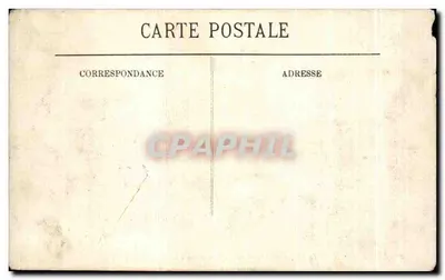 Bilhete postal antigo Montbazon o Donjon e a Estátua da Virgem — Verso