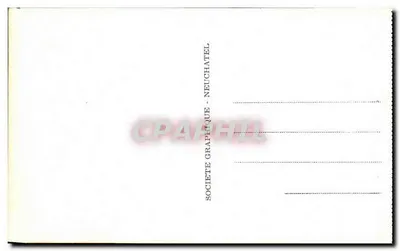 Chamonix — Grands Charmoz, Aig. de Blaïtière i du Plan — Spółka Graficzna - Neuchâtel — Rewers