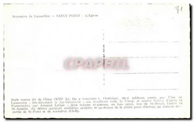 Saint-Point — A Igreja — Recordações de Lamartine — Verso
