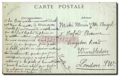 Granville — O Casino e a Praia com Maré Alta — Editor não visível, n° de série 9 — Verso