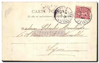 Città di Carcassonne — Vista generale Ovest — Lib. P. Abudile, 30 Rue de la Gare - Cliché F. Gluzon — Verso