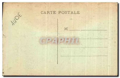 Antieke ansichtkaart Vallee De L'Aude Deflle De Pierre Lys Le Trou Du Cure Velo Cycle — Achterkant