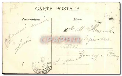 CAEN — Wieża pałacu Gens d'Armes — Zbudowana w XVI wieku, autor Gérard de Nolent — Rewers