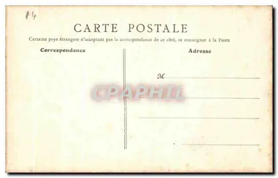 Caen — Oude Kerk van Sint-Etienne — B. F., Parijs — Achterkant