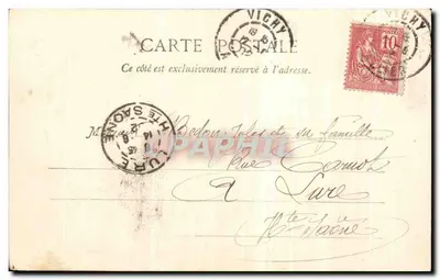 Vichy - Kasyno Sainte-Orblouque — wydawca T.B. nr 1883 — Rewers