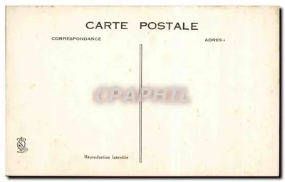 Antieke ansichtkaart De Processie van Lisieux De Kardinalen Volgend op de Jacht 30 september 1925 — Achterkant