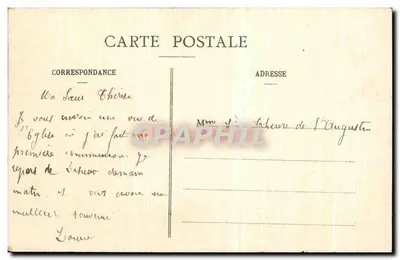 Lisieux — Interior da Igreja de São Désir — O.B. editor, Lisieux — Verso