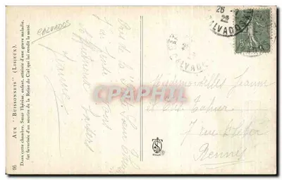 Pokój Siostry Teresy w Lisieux — wydawca Heust, nr 16 — Rewers