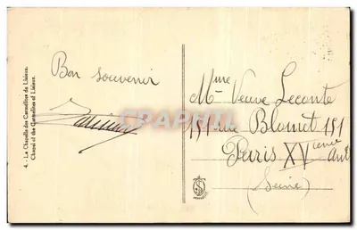 Interior da Capela das Carmelitas de Liseux — editor Sennelier, n°4 — Verso