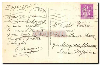 Lisieux - O Jardim Público — F. S. — n° 505 — Verso