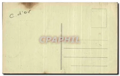 St-Andoche — Ogólny widok, Urząd Miasta, Pole Targowe — G. Gervais, wyd. Saulieu — Rewers