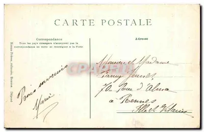 Beaune — Widok z Katedry Notre-Dame (Północ) — Ronco Frères, wydawcy, Beaune — Rewers
