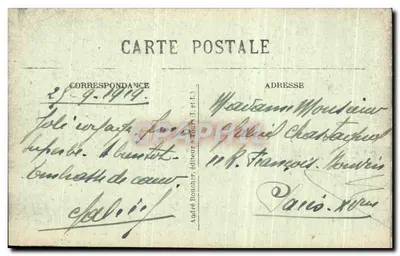 TOURS (I.-et-L.) — Ogród Prêbendów d'Oë — Widok Wiosenny — A. B. — Rewers