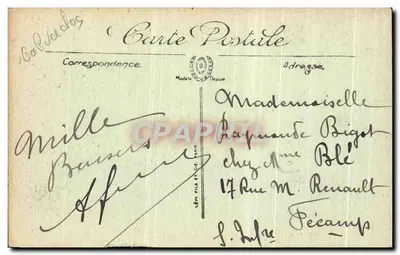 Trouville — Hotel des Roches Noires, fachada sobre la Rue Pasteur — LL. — Reverso