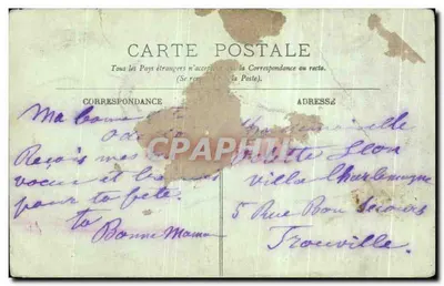 Trouville — Sortie des Bateaux pêcheurs — LL. n°49 — Verso
