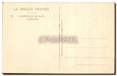 La Corniche — Marsiglia (B.-du-R) — Les Éditions d'Art VVG, Parigi — Verso