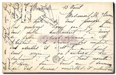 Marseille — Place d'Aix i Arc de Triomphe — A.N. Paryż — Rewers