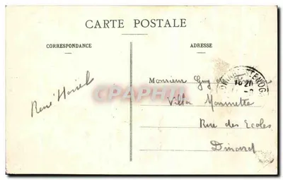A Dore perto de Olliergues — Barragem Pélécieux — Editor: G. Quittelain, 1900-1910 — Verso