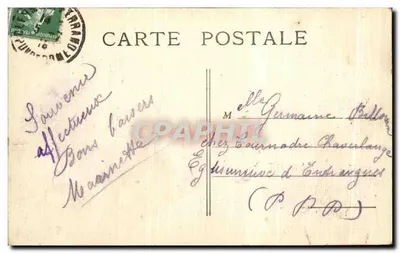 Clermont-Ferrand — Vista Geral e Fábricas Bergoughnan — A Auvergne Pittoresca — Verso