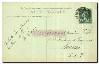 IGLESIA NUEVA-D'ENTRAIGUES — La Cascada del Bois-de-Chaux — Editor J. Houssy, n° 104 — Reverso