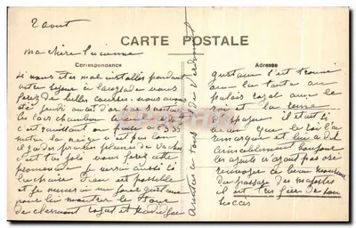 Lago de Aydât — A Auvergne — editor L'Auvergne, n° 3997 — Verso