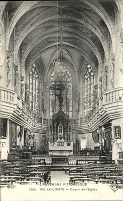 Vic-le-Comte — Coro da Igreja — L'Auvergne Pittoresque
