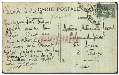 Chauriat — Vista geral (lado Oeste) — G. d'O. — Verso