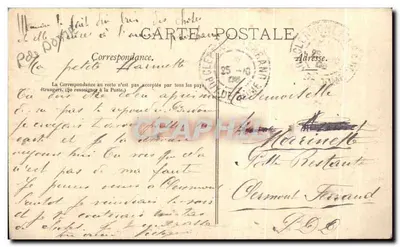 As Gorges de Péret-près-Singlès — A Auvergne Histórica e Pitoresca — Editor n°76 — Verso