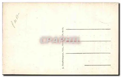 Auvergne — Szczęka Marais lub Skok Panny — legenda Chambon — J. Gouttefangues, Olliergues (P.-de-D.) — Rewers