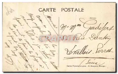 Bourges — Wieża Małego Liceum (Dawne Pałacowe Urzędzowanie) — E. Maquaire, n°365 — Rewers