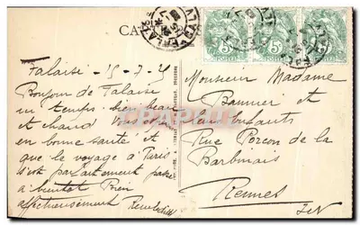 Falaise — Igreja de Santa Trindade — Ed. C. Metton, Livraria — Verso