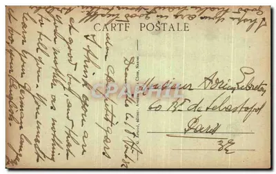 Deauville, "A Praia Florida" — O Lago — G. Xraoud, editor, n° 120 — Verso