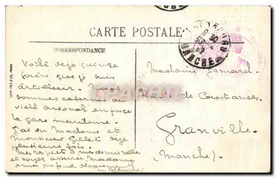 Estatua de Napoleón I° — Cherbourg — Reverso