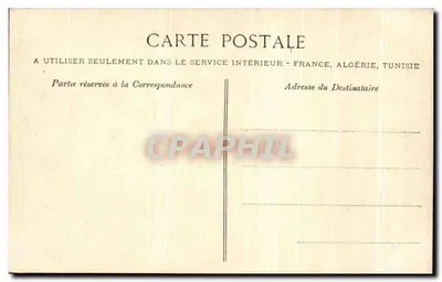 Cherbourg - Estátua de Napoleão — A Normandia — A Bilhete postal antigo — Verso