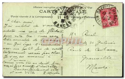 Granville — Uitzicht genomen vanaf Roche-Gautier — R. Serrand Fot. — Achterkant
