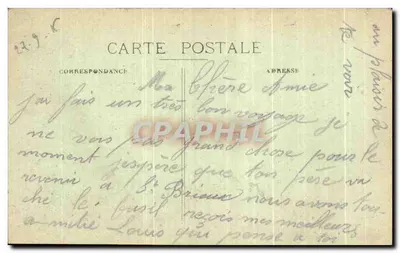 Granville — Le Caserne e la Haute-Ville — Editore sconosciuto, numero di serie 22 — Verso