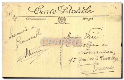 Granville — O Boulevard Vausleury — Edição especial Levrague, Livreiro — Verso