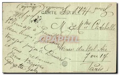Granville (Manche) — Stare Miasto, widok z szczytu — wydawca nieznany, nr 50 — Rewers